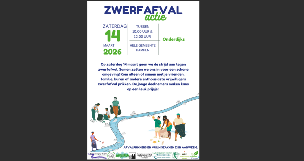 Samen Het Onderdijks - Zwerfafvalactie 14 maart